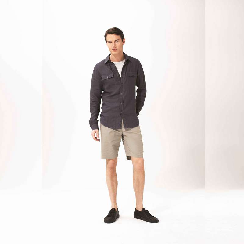 コットンストレートショートパンツ, , large image number 2