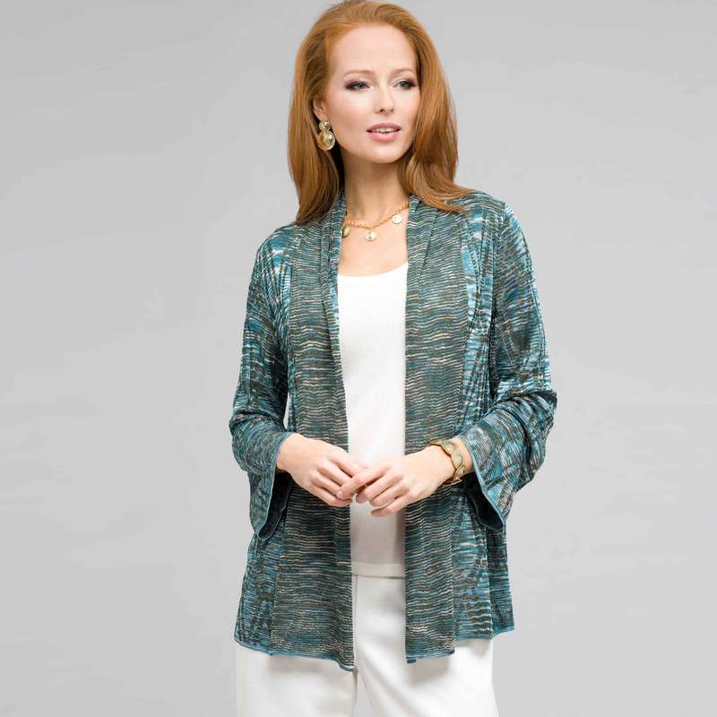 オープンフロントカーディガン, マルチ, large image number 0