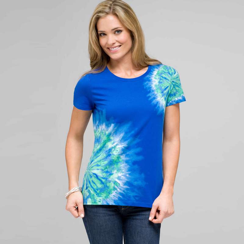 半袖クルーネック, リヴィエラブルーコンボ, large image number 0