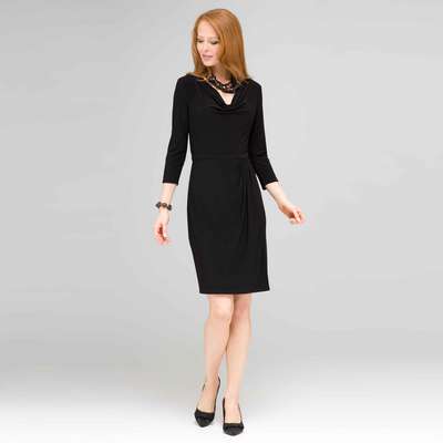 カウルドレープサロンドレス